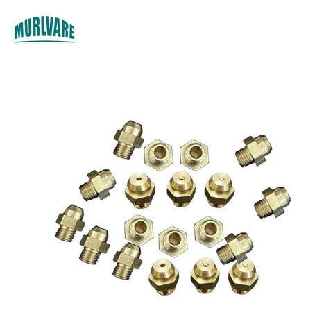 10pcs Universal Gas Water Heater Nozzle Set LPG NG 0.68 1.0 1.45 mm M6 Boiler Aperture