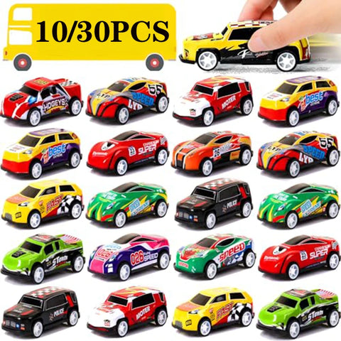 8-Piece Pull Back Toy Cars & Trucks Set for Kids, Toddlers, Party Favors