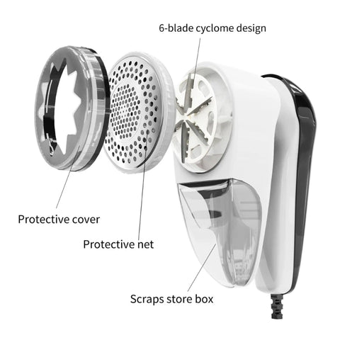 Electric Portable Lint Remover for Clothes, Sweaters, Curtains, Carpets - Efficient Fabric Shaver and Debobbler