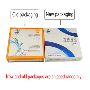 100pcs Lab Filter Paper Cotton Fiber 7cm-18cm Fast/Medium/Slow Qualitative Filtration