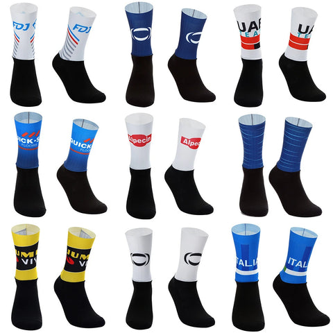 2024 Pro Team Cycling Socks Antislip Breathable Racing Bike Socks