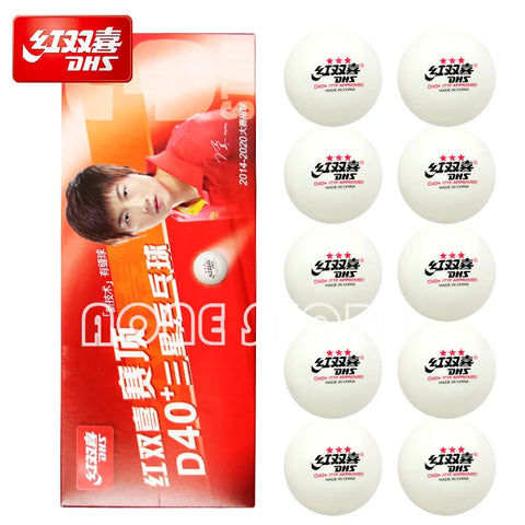 3-Star ABS D40+ Table Tennis Balls, Seamed Poly Ping Pong Balls, Pack of 6