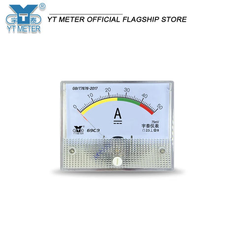 DC Charger 12V-24V Ammeter Voltmeter 50A 60A 50V with Red Green Yellow Pointer