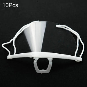 10-Pack Clear Reusable Anti-Fog Face Shields - Full Face Safety Visors PPE Protection