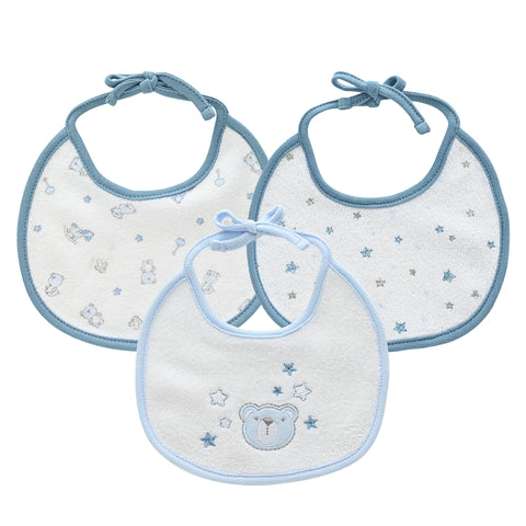 3pcs Baby Bandana Bibs Set Cotton Cartoon Infant Drool Towels