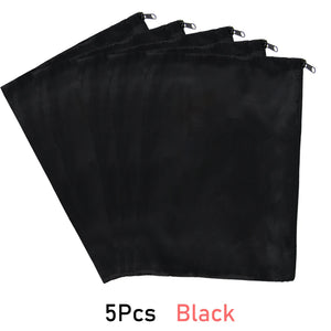 10 Satin Wig Bags for Hair Extensions, 35x25cm Silk Storage with Zipper