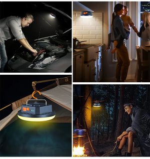 10,000mAh Rechargeable LED Tent Lantern Portable Emergency Camping Bulb Flashlight for Outdoor and Home