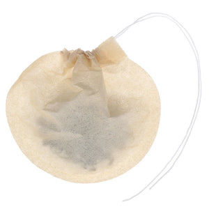 100 Eco-Friendly Biodegradable Drawstring Tea Bags 6x7cm for Loose Leaf & Herbal Filters