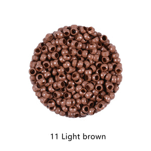 1000pcs 2.5mm Micro Nano Rings for Hair Extensions - 7 Color Options