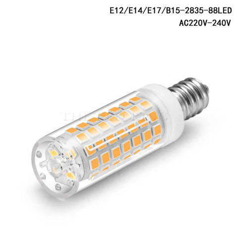 E14 7W LED Bulb for Kitchen Range Hood, Fridge, Cooker, Chimney - Energy Efficient Corn Lamp Replacement