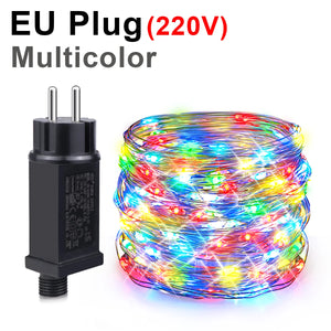 100m 1000 LED Fairy String Lights Copper Wire Waterproof 220V/110V EU/US Plug Outdoor Party Wedding Decor