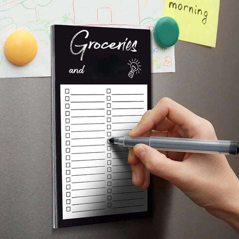 50 Sheets Magnetic Fridge Notepads Cute Memo Pads Grocery List To Do Planner Sticker Message Board Notes