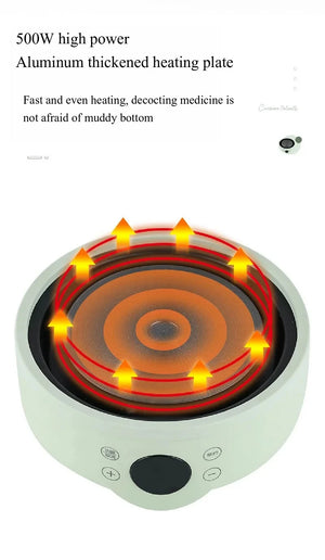 1.8L Smart Electric Ceramic Medicine and Soup Pot with Auto Keep Warm Function