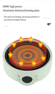 1.8L Smart Electric Ceramic Medicine and Soup Pot with Auto Keep Warm Function