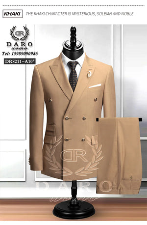 "2024 Men's Slim Fit Suit 2-Piece Set: Formal Business Wear (Jacket+Pants)"