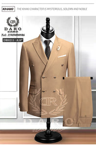 "2024 Men's Slim Fit Suit 2-Piece Set: Formal Business Wear (Jacket+Pants)"