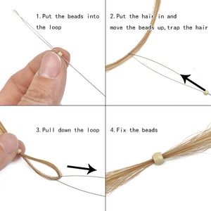 1000pcs 3.0mm Silicone Nano Micro Rings Beads for I-Tip Hair Extensions Tools, 7 Colors
