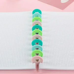 100pcs 35mm Love Binding Rings Loose-leaf Notebook Mushroom Disc Notepad Buckle