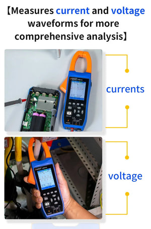 1000A AC/DC Current Clamp Ammeter Digital Oscilloscope with Bluetooth Recorder and Multifunction Tester