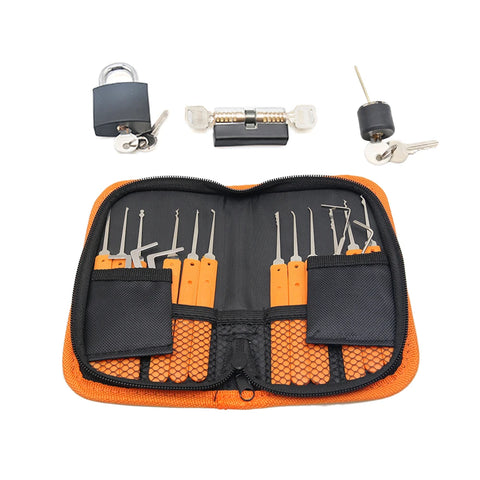 All-Steel Locksmith Tool Set for Beginners - Locksmith Supplies and Practice Tools