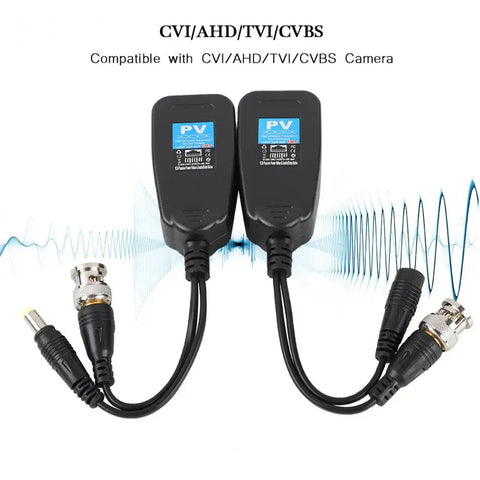 CCTV BNC Video Power Balun Transceiver to Cat5e/6 RJ45 for Security Cameras