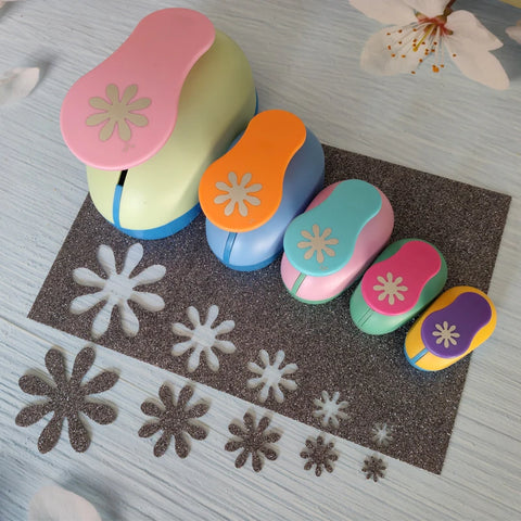 Daisy Shape Craft Paper Punch, DIY Flower Cutter for Scrapbooking, School Projects, Greeting Cards, Foam & Petal Designs