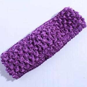 10 Pack 4cm Crochet Elastic Hairbands - Knit Headbands for Women Accessories