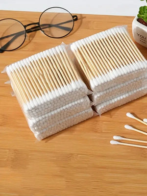 1000-Pack Dual Tip Cotton Swabs for Makeup, Ear Cleaning & Personal Care