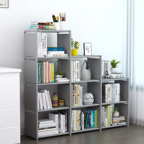 Adjustable Floor-to-Ceiling Bookshelf, Multi-Function Storage Rack, Sturdy & Stable, Easy-to-Move Minimalist Shelf