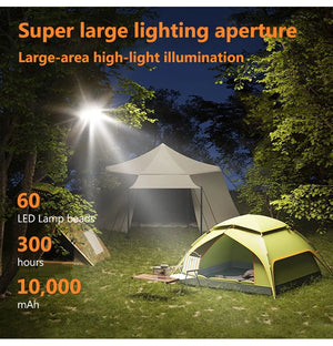 10,000mAh Rechargeable LED Tent Lantern Portable Emergency Camping Bulb Flashlight for Outdoor and Home