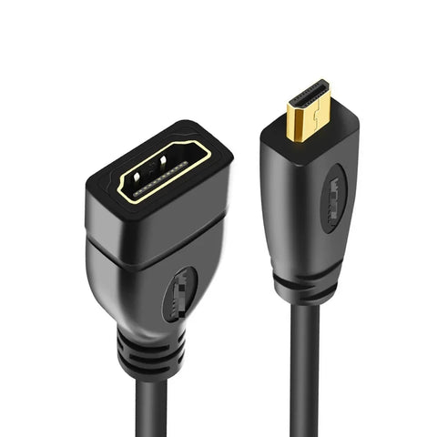 6" Micro HDMI to HDMI Female Adapter 15cm Extension Cable