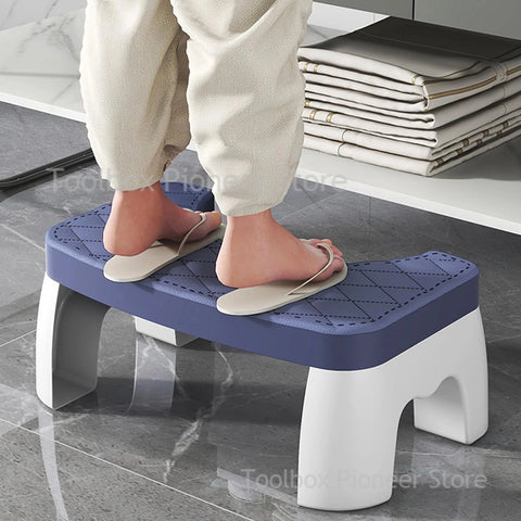 Children's Step Stool Non-Slip Toilet Footrest Shower Seat for Bathroom