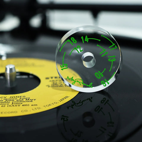7" 45 RPM Turntable Adapter Transparent Acrylic Vinyl Center for EP Records