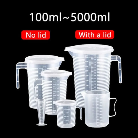 Graduated Measuring Beaker Set 100ml-5000ml, Food Safe Kitchen Tools