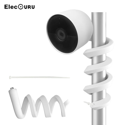 Flexible Twist Mount for Google Nest Cam Battery - No Drill Installation, Tool-Free Camera Attachment Anywhere