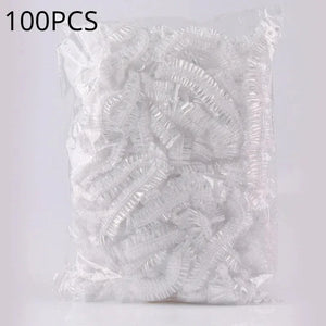 100-Pack Disposable Shower Caps Waterproof Hair Protection for Bath, Salon, Travel