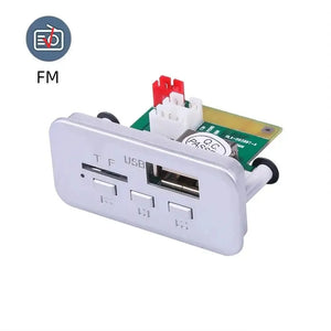 "12V Bluetooth 5.0 Car MP3 Player Kit with USB, TF, FM Radio, Wireless Audio Receiver Decoder Board"