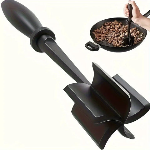 5-Blade Manual Chopper & Masher for Vegetables, Meat, Rice - Multipurpose Kitchen Tool