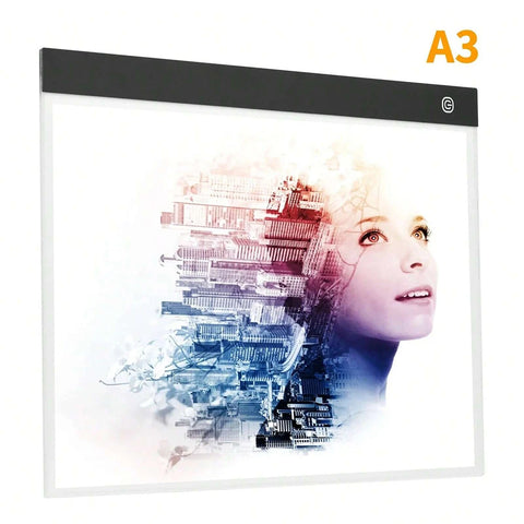 A3 LED Light Pad with Adjustable Brightness for Art, Sketching & Tracing