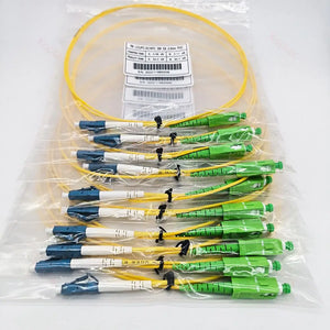 10-Pack Simplex LC/UPC-SC/APC Fiber Optic Patch Cords 1m-10m FTTH Jumper Cable