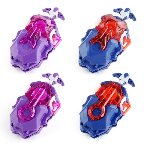Custom Beyblade B-184 Purple/Blue with A/B Styles - Launchable Toy for Battles