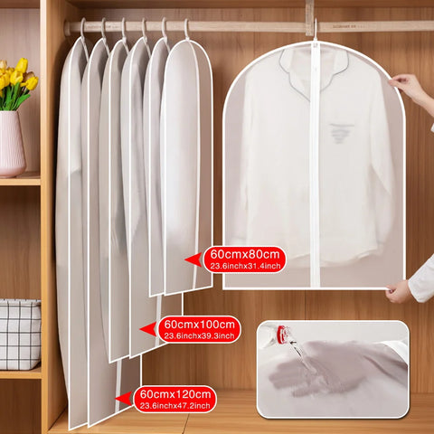 5-Pack Waterproof Travel Packing Bags Set - Dustproof Storage Organizers for Luggage & Home