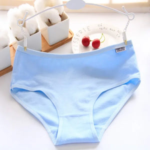 10-Pack Teen Cotton Underwear Girls Solid Colors Ages 10-16 Kids Panties