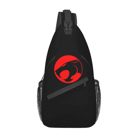 Cartoon Anime Thundercats Crossbody Sling Bag - Men's Casual Shoulder Backpack for Travel & Cycling