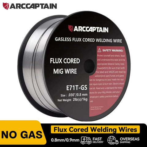 Flux Cored MIG Welding Wire E71T-GS 0.8mm/0.9mm 1kg for Gasless Welding Machines