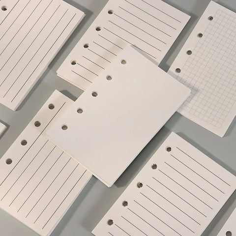 40-Sheet Loose Leaf Notebook Refill: Spiral Binder Pages, Weekly & Monthly Planner, To-Do, Lined, Dot Grid Stationery