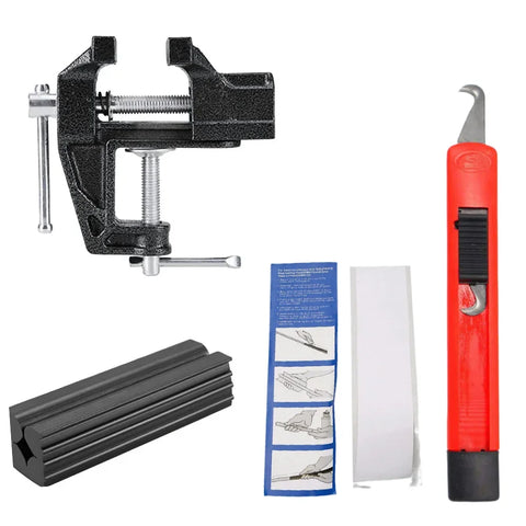 Golf Club Regrip Tool Quick-Adjust Vise Clamp Multi-Function Shaft Holder