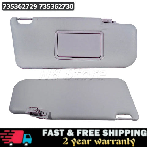 Fiat Panda Mk2 2003-2011 Sun Visor Left/Right with Mirror & Pocket 735362729 735362730