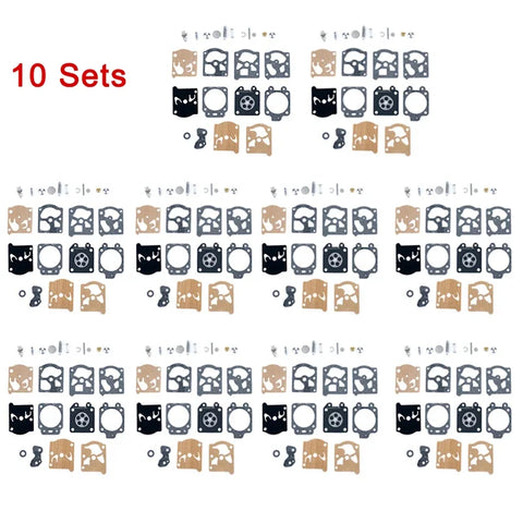 Chainsaw Carburetor Diaphragm Gasket Needle Repair Kit for Walbro Series K20-WAT - Multiple Set Options