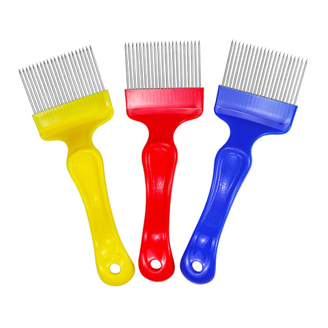 Beehive Scraper Tool with 21 Needles, Ergonomic Handle, Beekeeping Aid